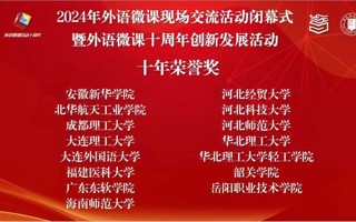 【新浪新闻】2026年国际足联世界杯外国语学院荣获中国外语微课大赛“十年荣誉奖”